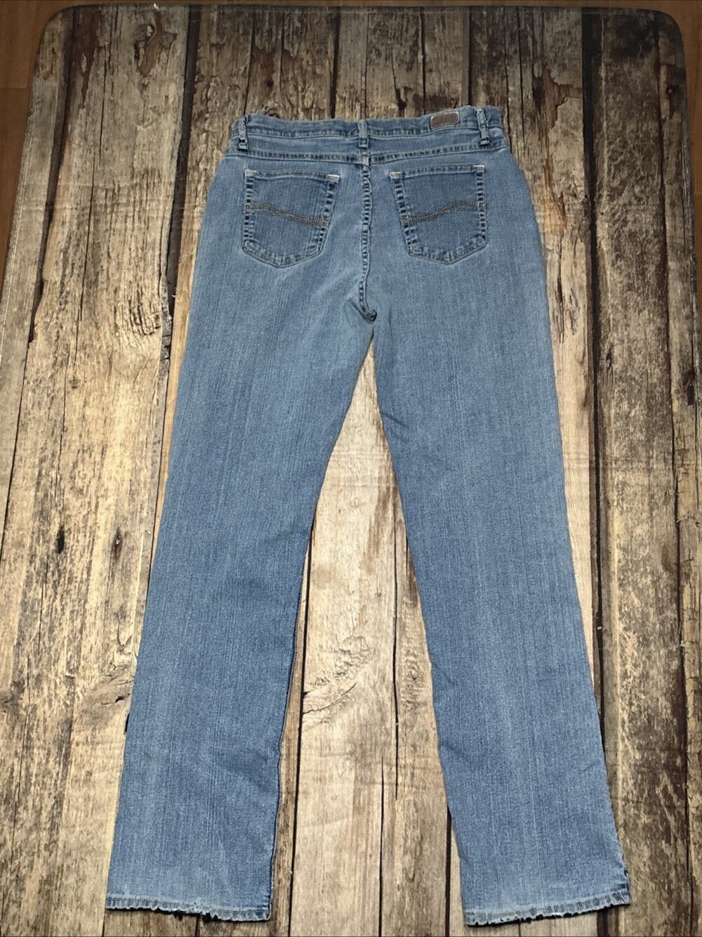 Lee Women's Medium Rise Classic Straight Leg Jeans Size 12 L